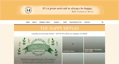 Desktop Screenshot of happyminyan.org