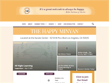 Tablet Screenshot of happyminyan.org